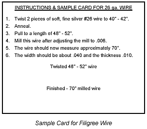 Making a Filigree Wire