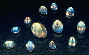 Feldspars: Moonstones and Labradorite