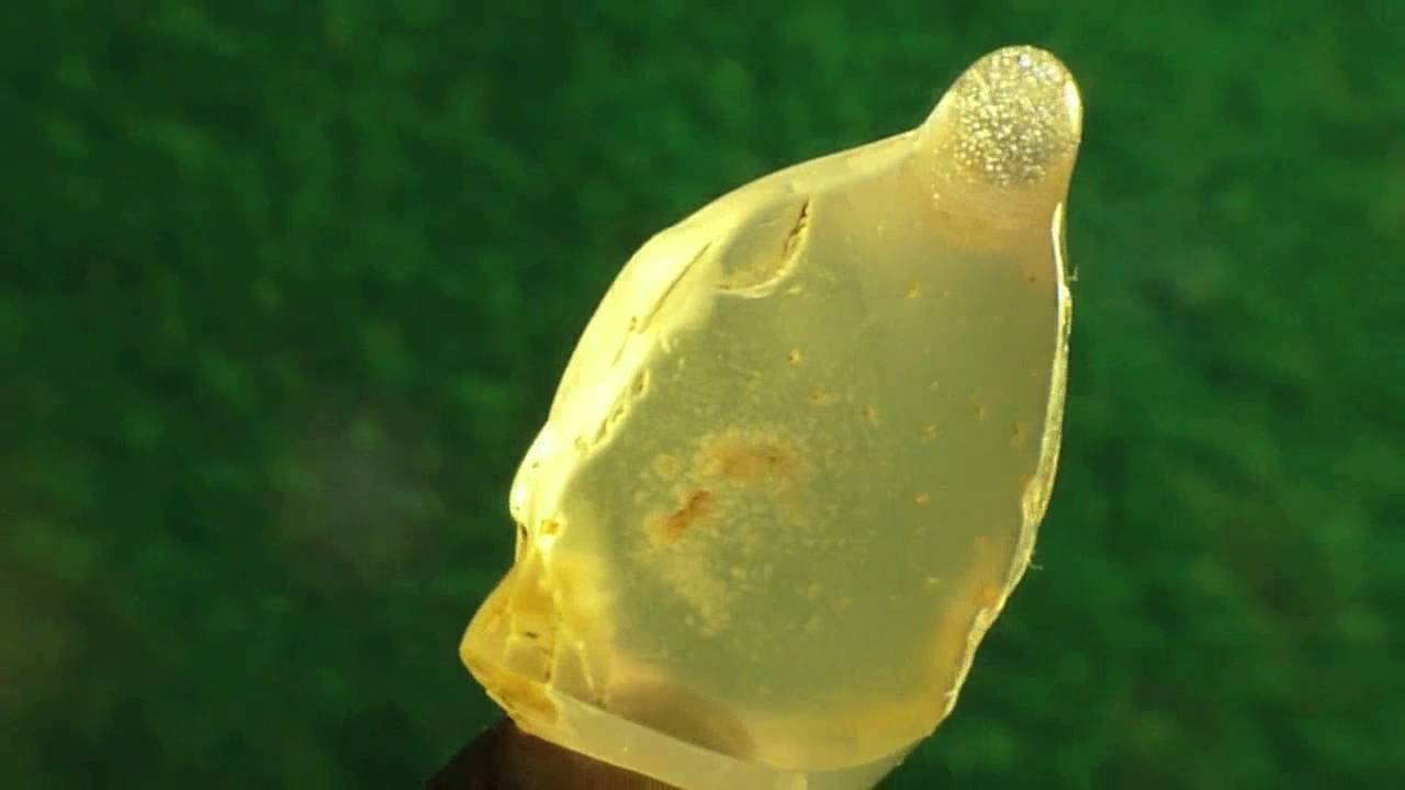 Orienting a Moonstone crystal for cutting