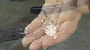 Hammered Flower Earrings with Jewelry Arts Institute