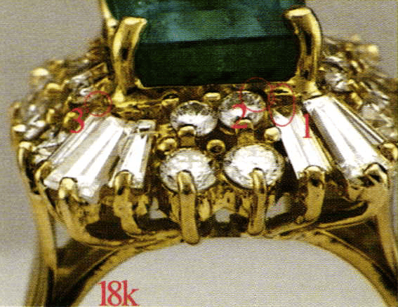 Laser Repair: Emerald & Diamond Ring