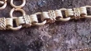 Tiffany Inspired Hollow Chain and Stone Set Heart Pendant Part 1